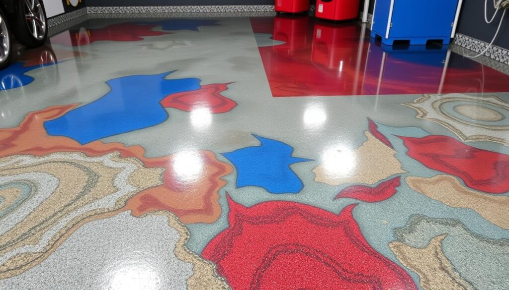 epoxy garage floor colors