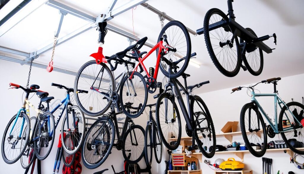 garage ceiling bike storage solutions