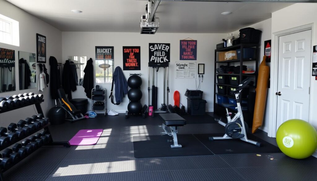 how to convert garage into gym