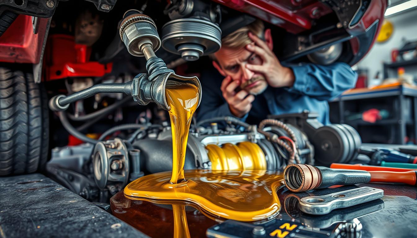 what happens if you put too much oil in your car