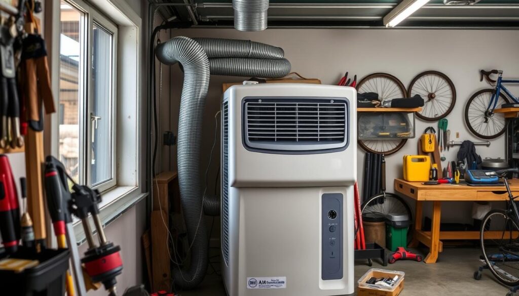 Portable air conditioner installation