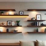 diy garage floating shelves