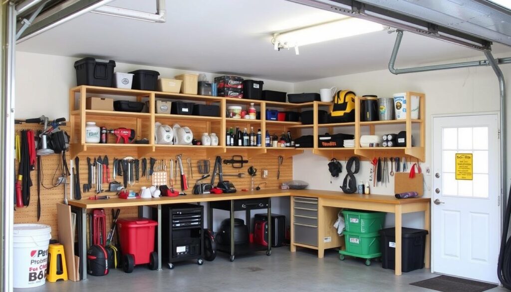 diy garage shelves