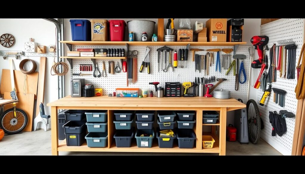 garage bench storage ideas