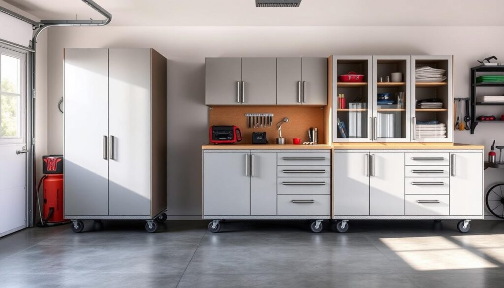 garage cabinets on wheels