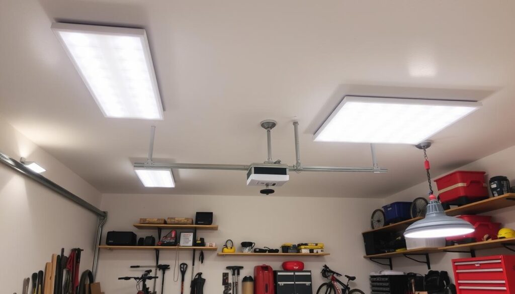 garage lighting placement