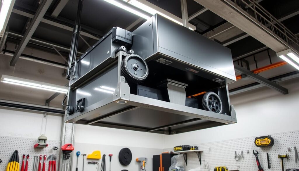 garage storage lift system motorized