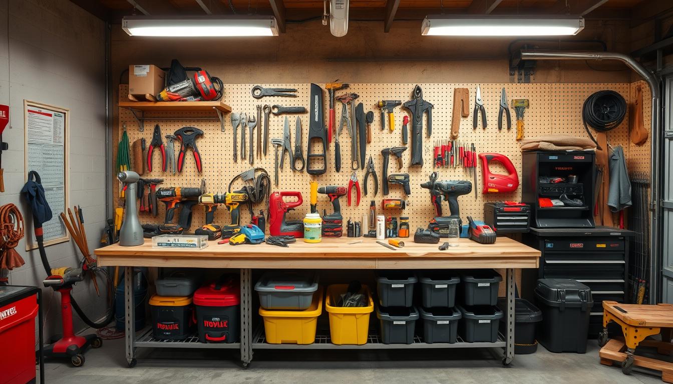 garage tool bench ideas