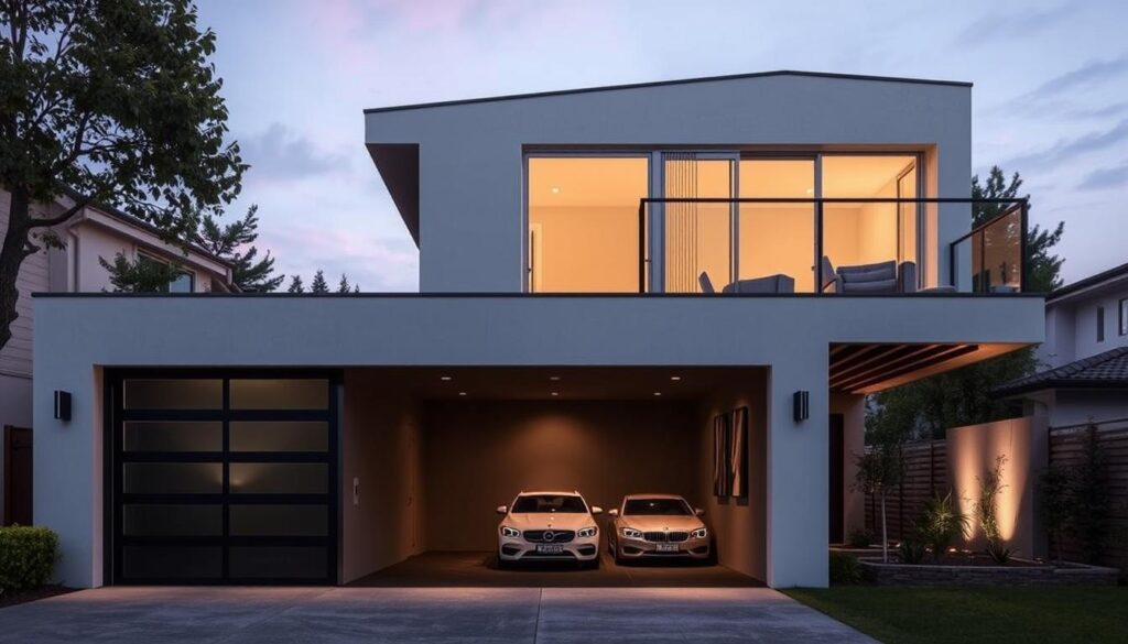 garage with apartment