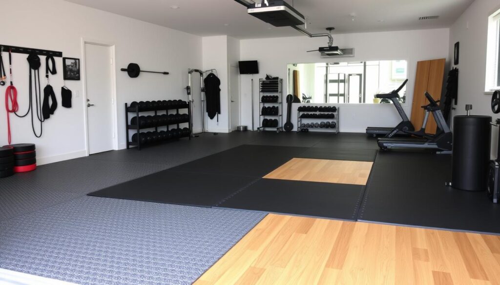 home garage gym flooring