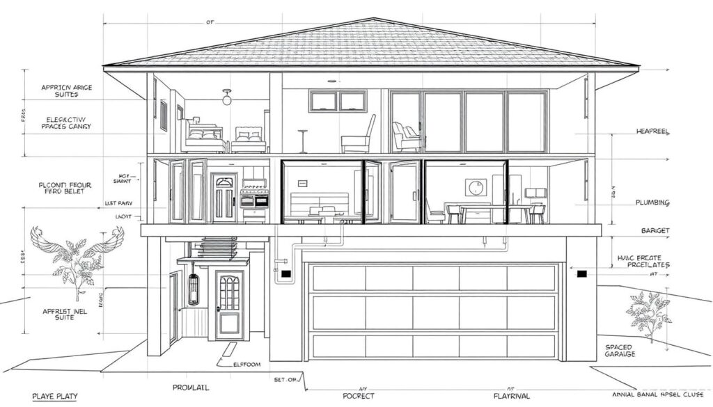 house plans with suite above attached garage