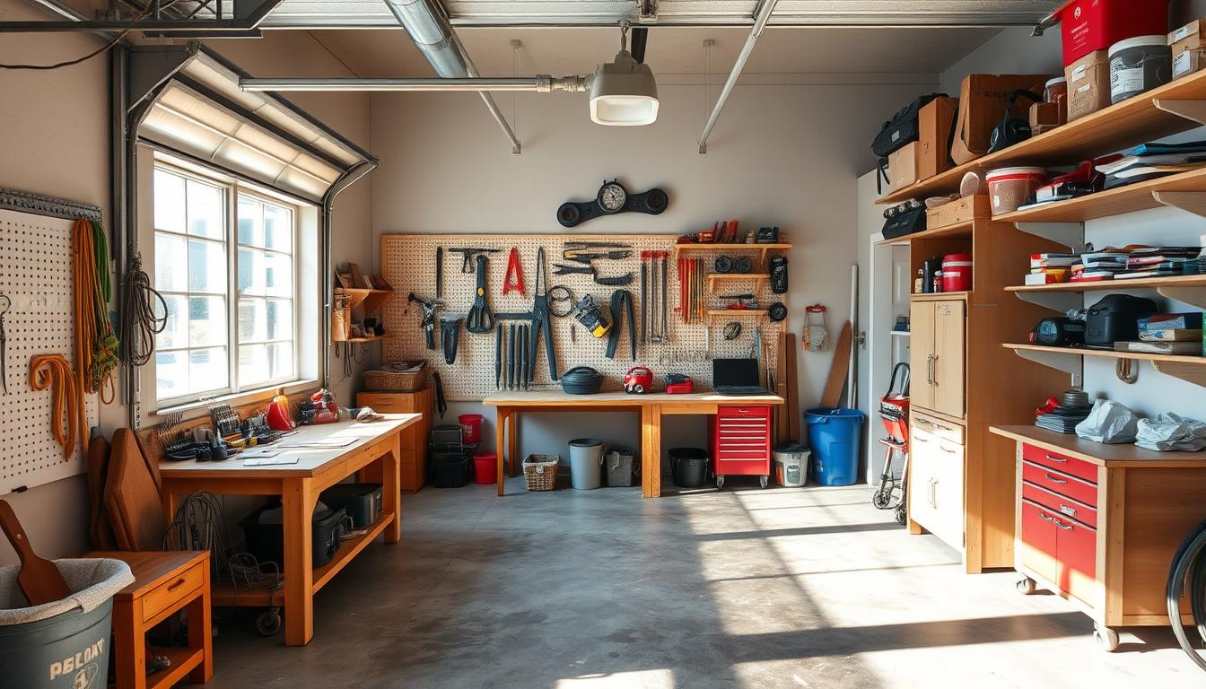 how to build a garage bench