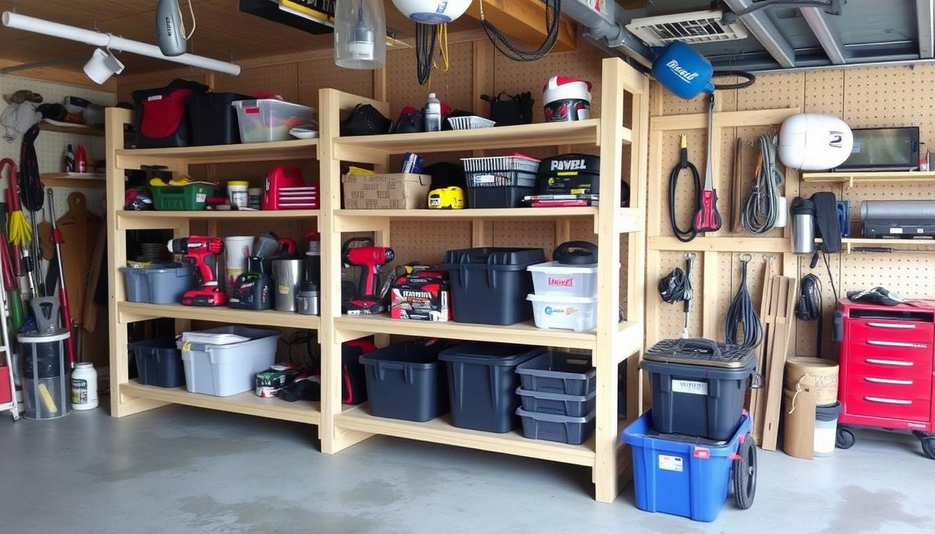 how to build garage shelving with 2x4