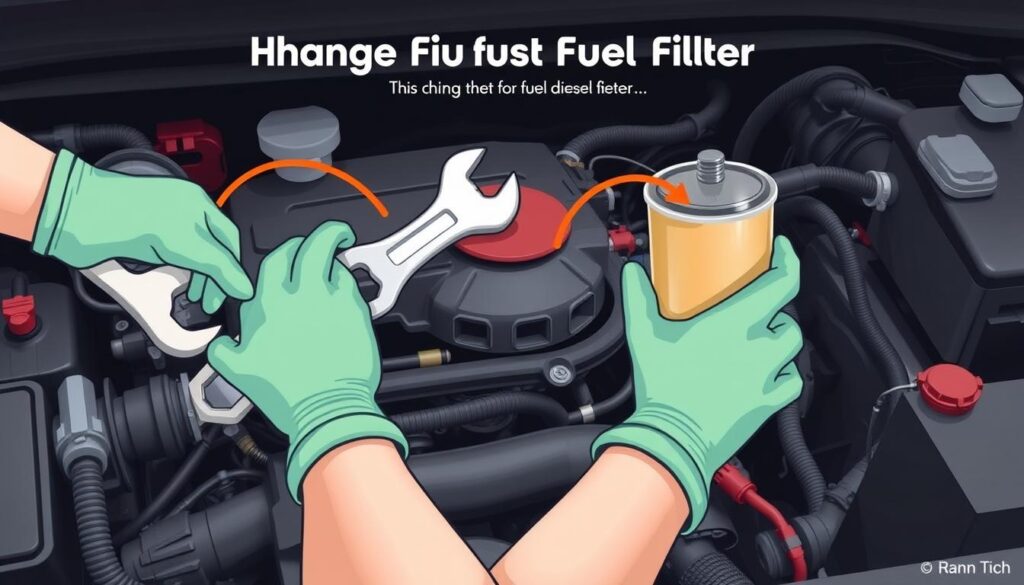 how to change fuel filter on ram 2500 diesel