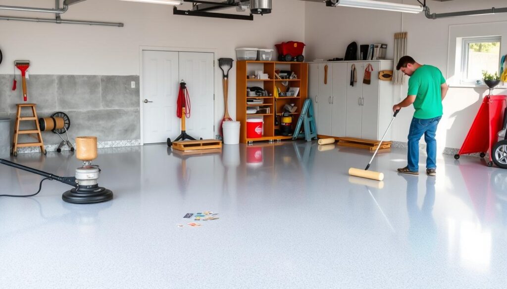 how to epoxy garage floor diy