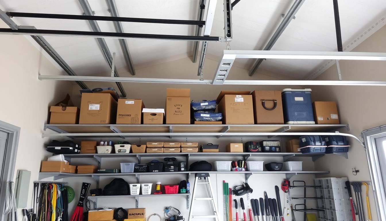 How to install garage ceiling storage