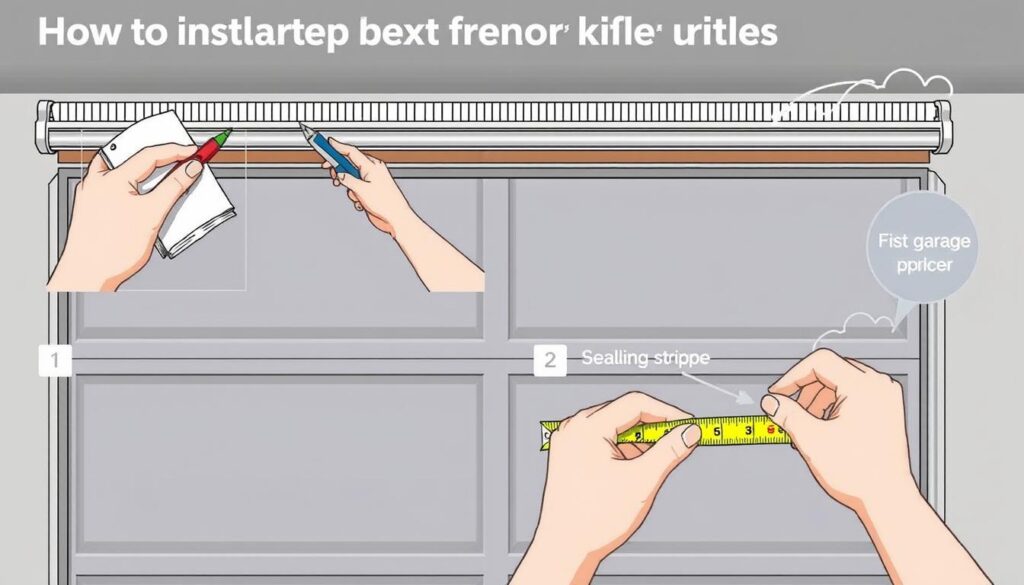 how to install weather stripping on top and sides of garage door