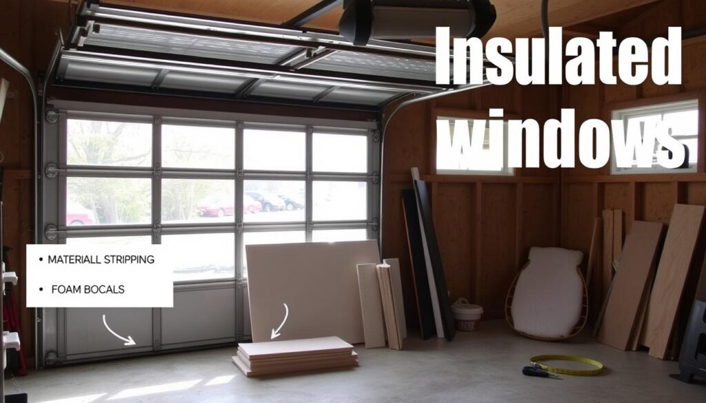 how to insulate garage door windows