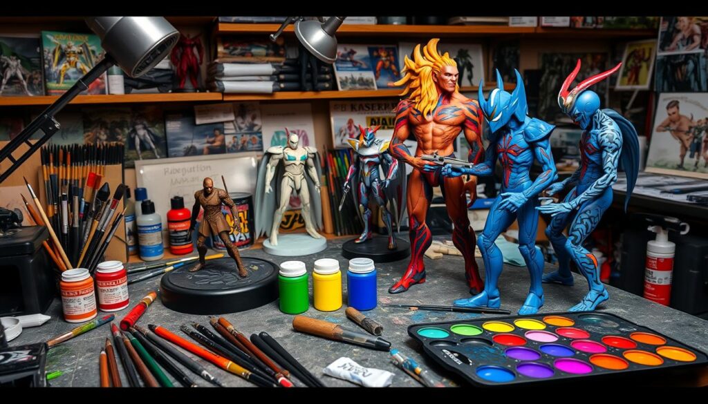 how to paint garage kit figures