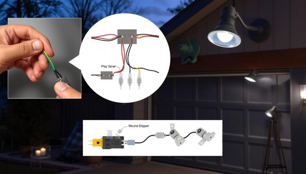 how to wire garage lights