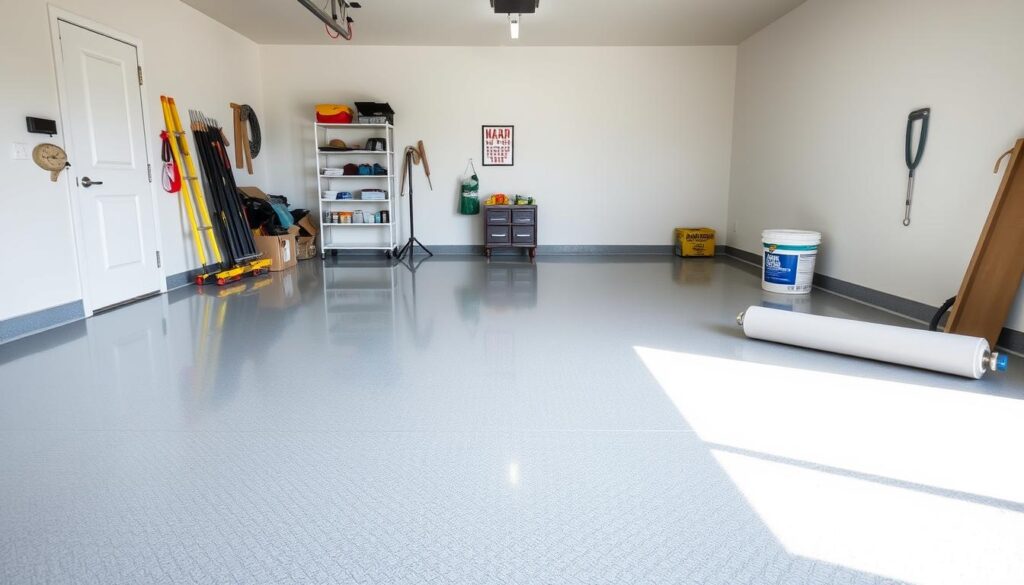 budget-friendly garage epoxy