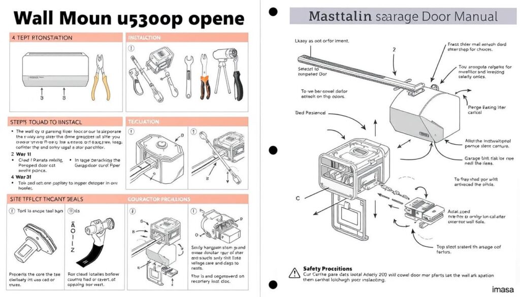 chamberlain wall mount garage door opener manual