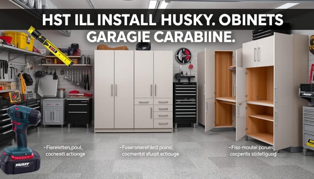 how to install husky garage cabinets