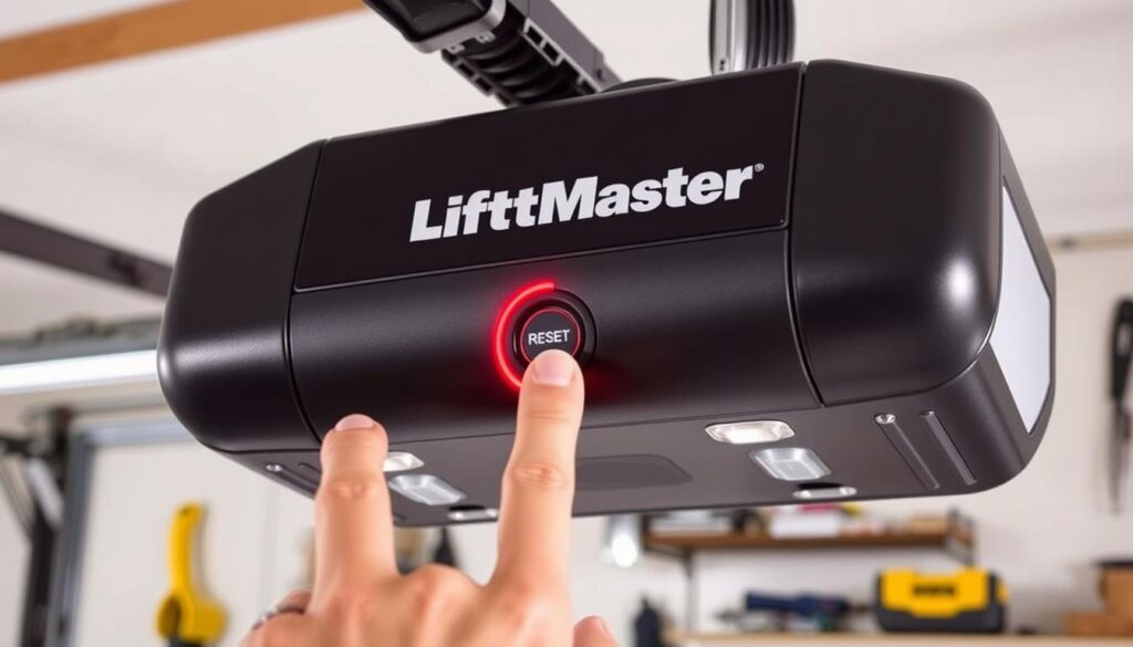 liftmaster garage door opener reset