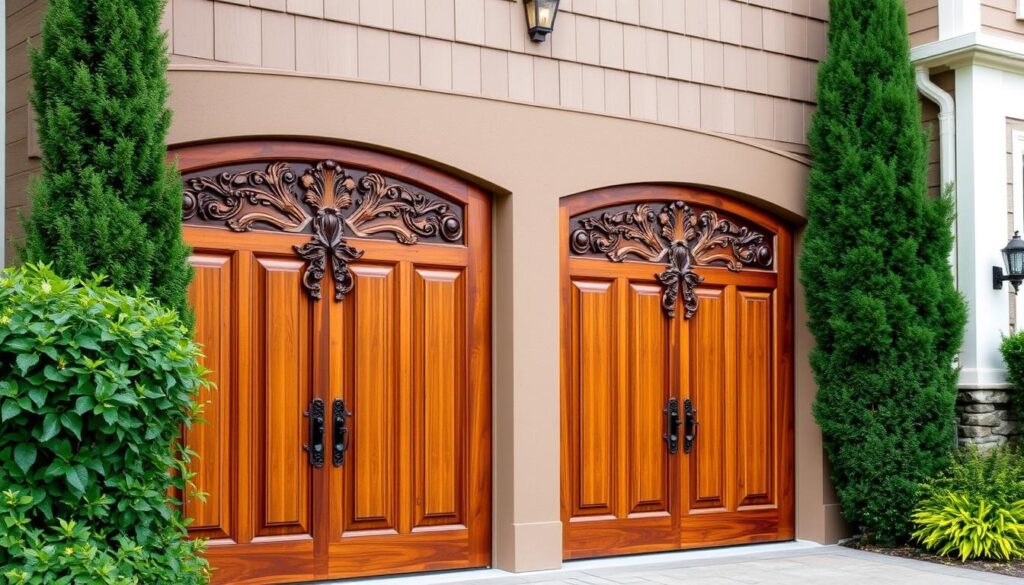 wooden garage door panels