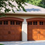 wooden garage doors