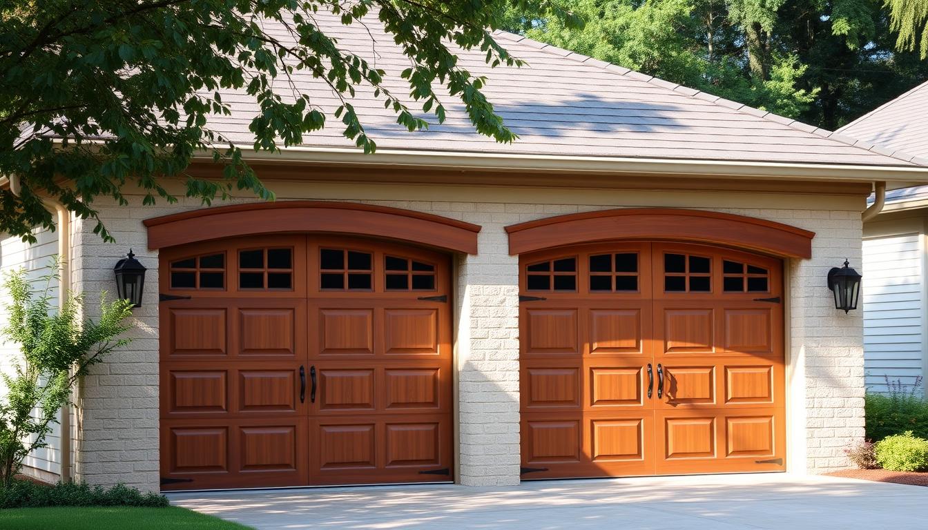 wooden garage doors