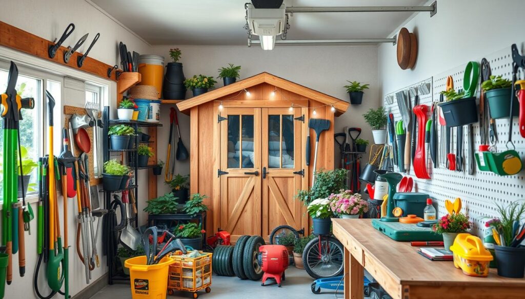 garden tools storage