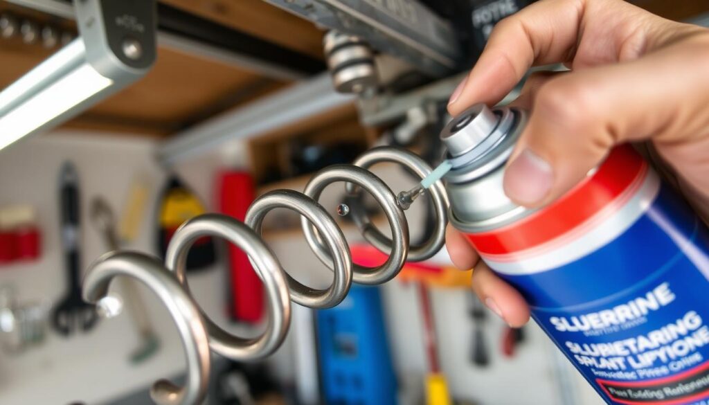 how to lube garage door springs