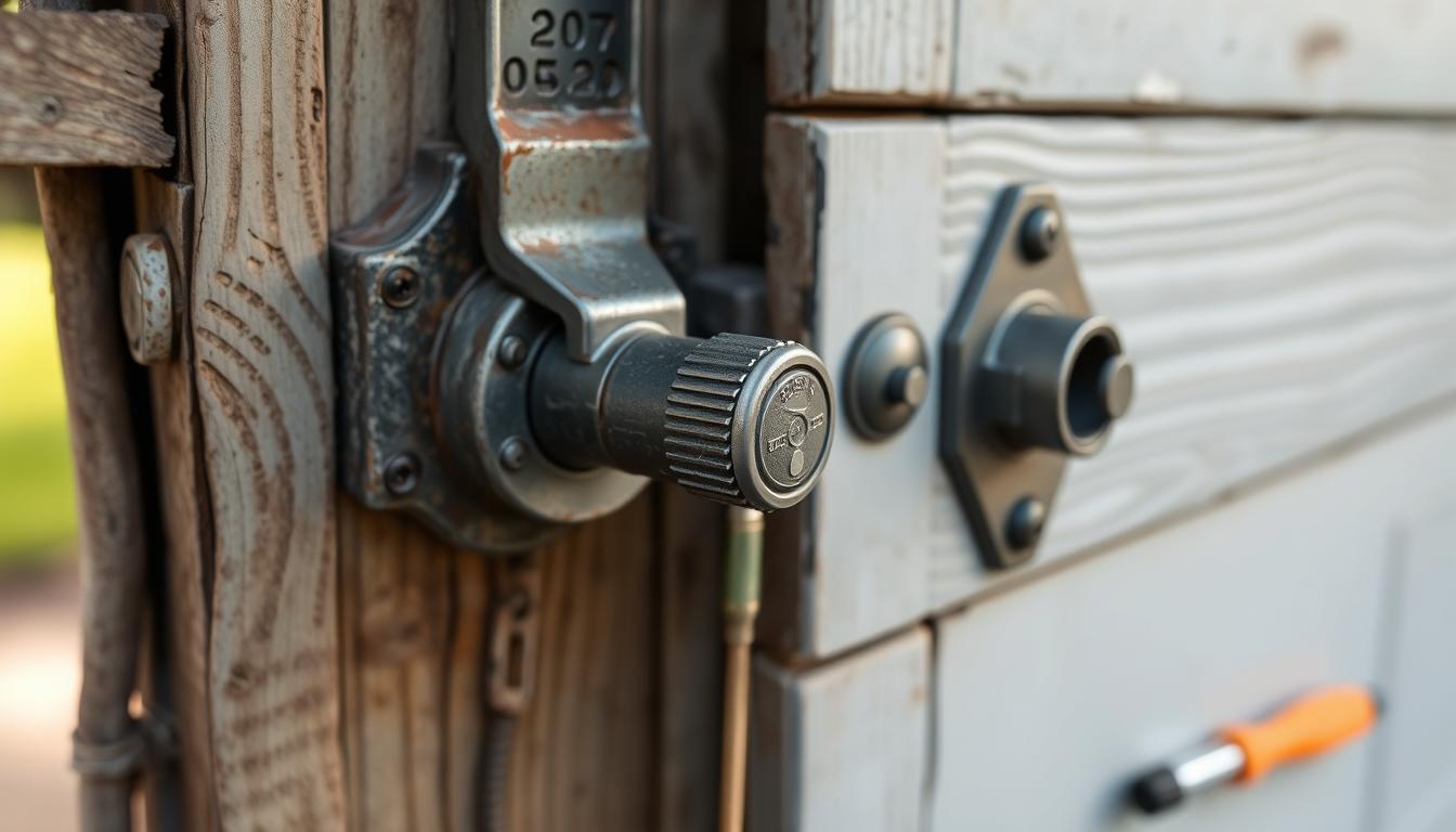 how to open garage door manually from outside