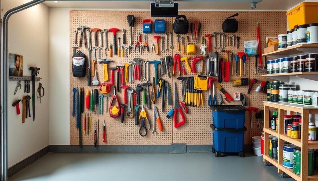 pegboard tool organization