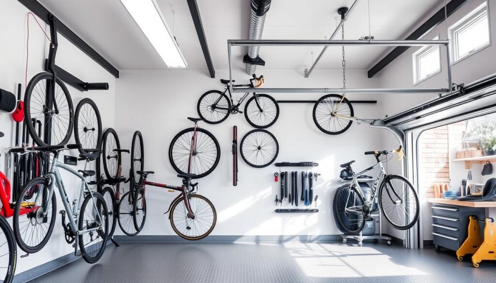 garage bike storage ideas uk